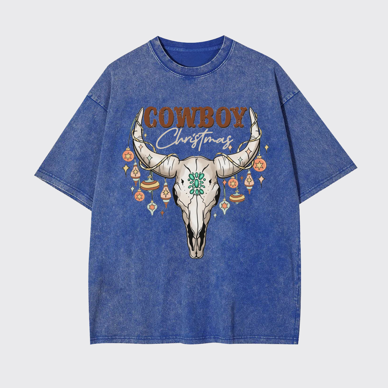 Cowboy Christmas Garment-dye Tees