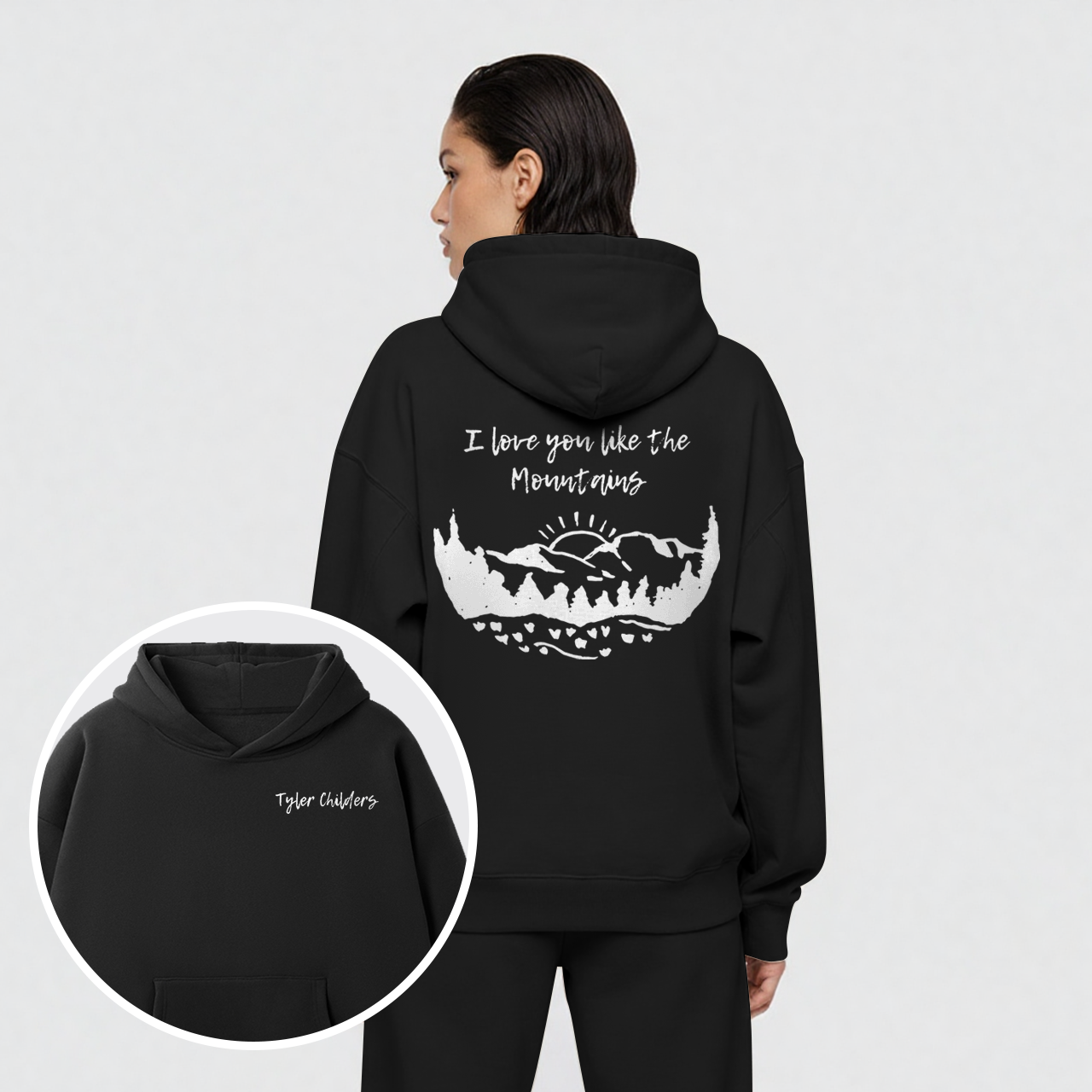 Fleece Tyler Childers Like The Mountains Hoodie Set