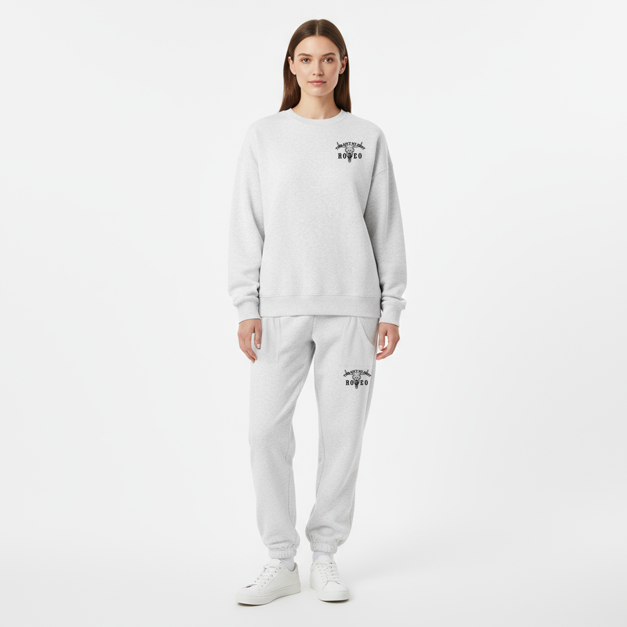 Fleece This Ain't My First Rodeo Sweatshirt Set