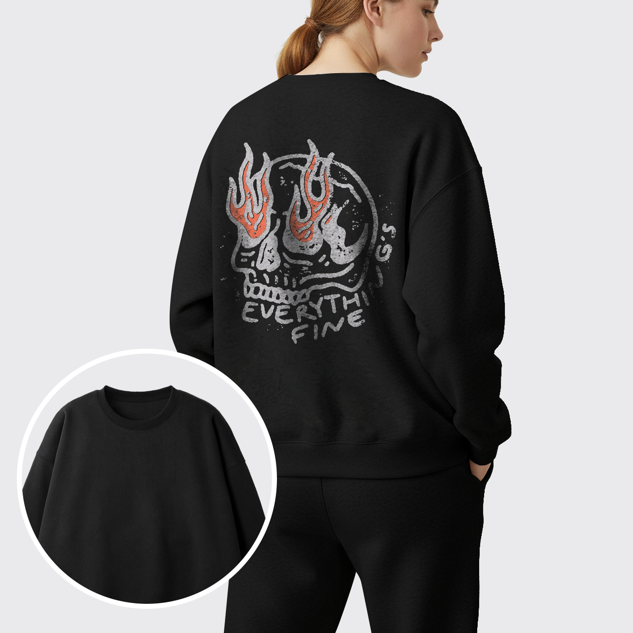 Fleece Everything's Fine Sweatshirt