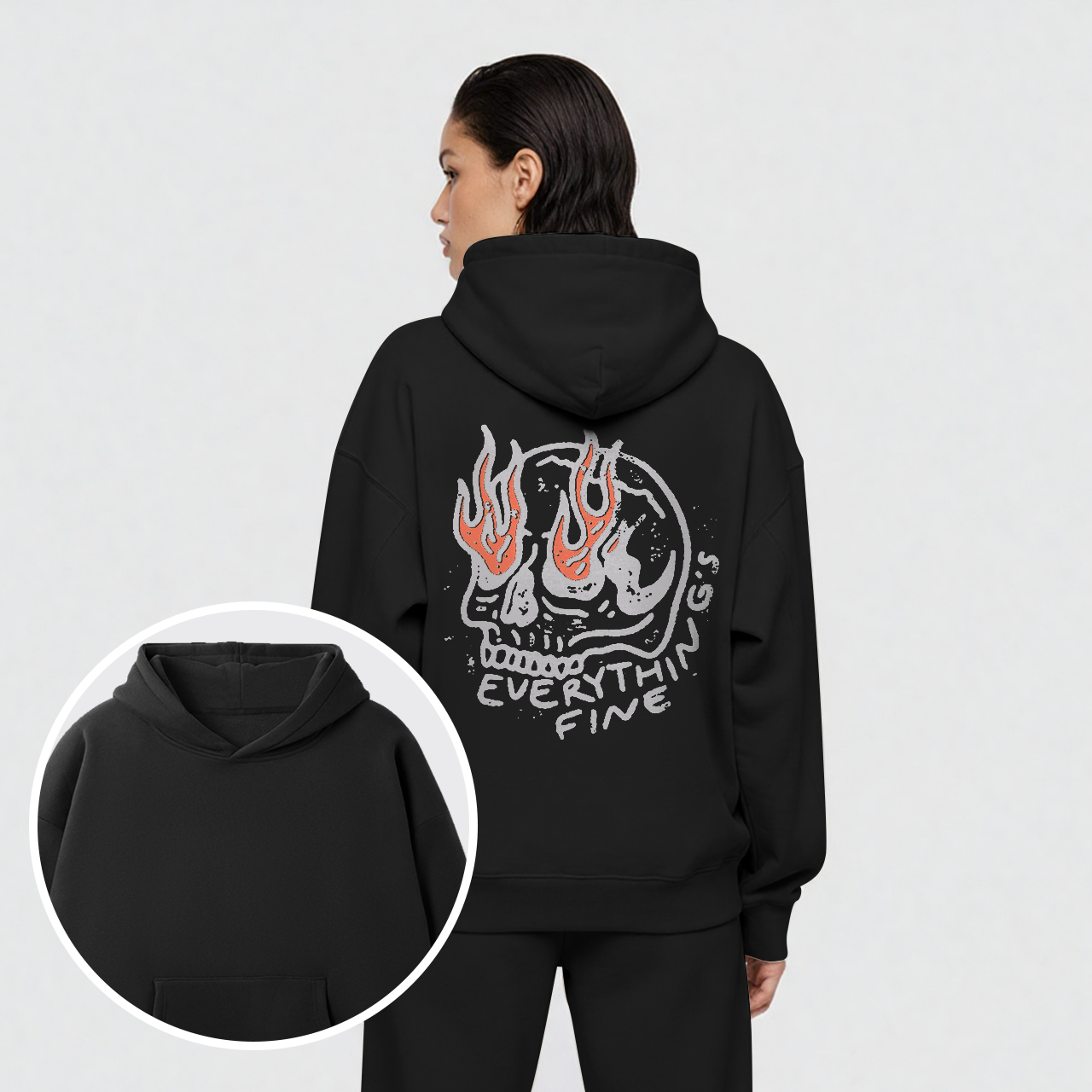 Fleece Everything's Fine Hoodie Set