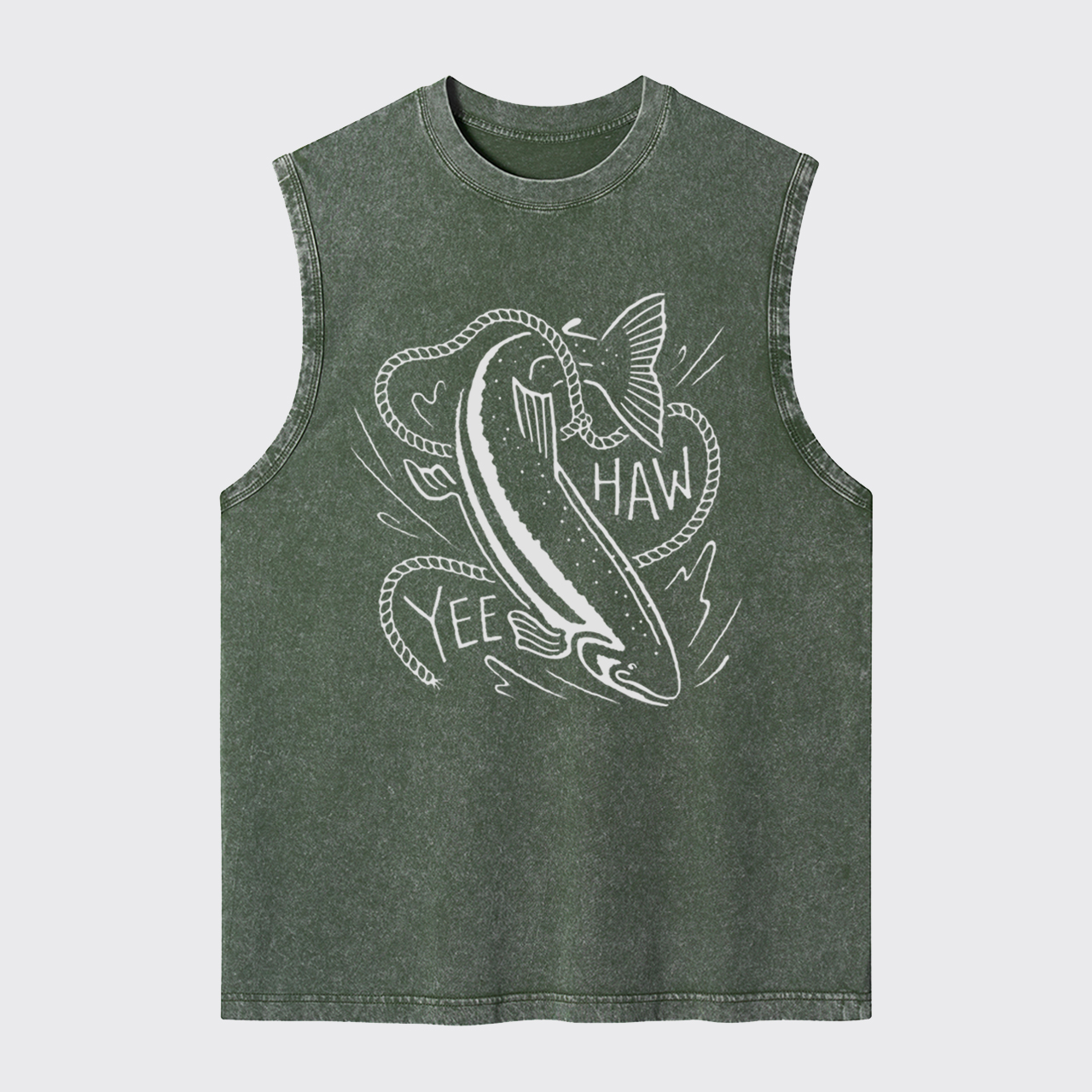 Ride the Wave Yee-Haw Washed Tanks