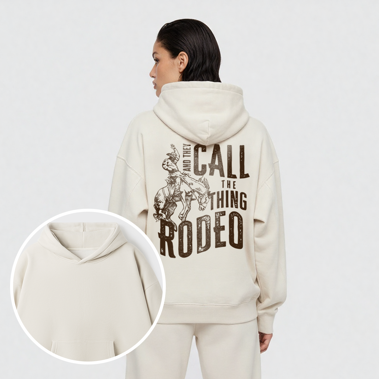 Fleece And They Call The Thing Rodeo Hoodie Set