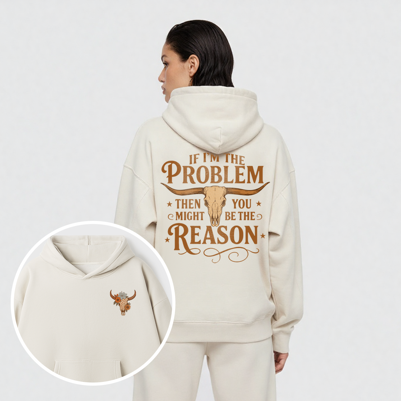 Fleece Country Music Western Hoodie Set
