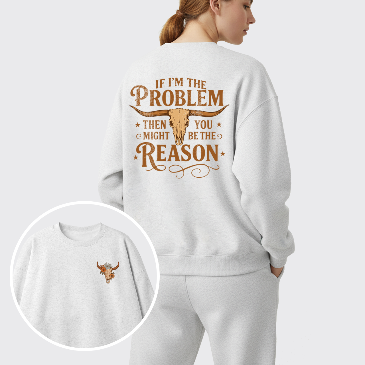 Fleece Country Music Western Sweatshirt Set