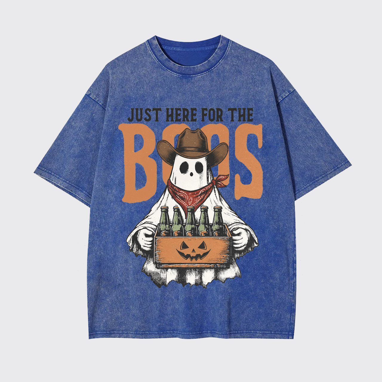 Funny Halloween Just Here For The Boos Garment-dye Tees