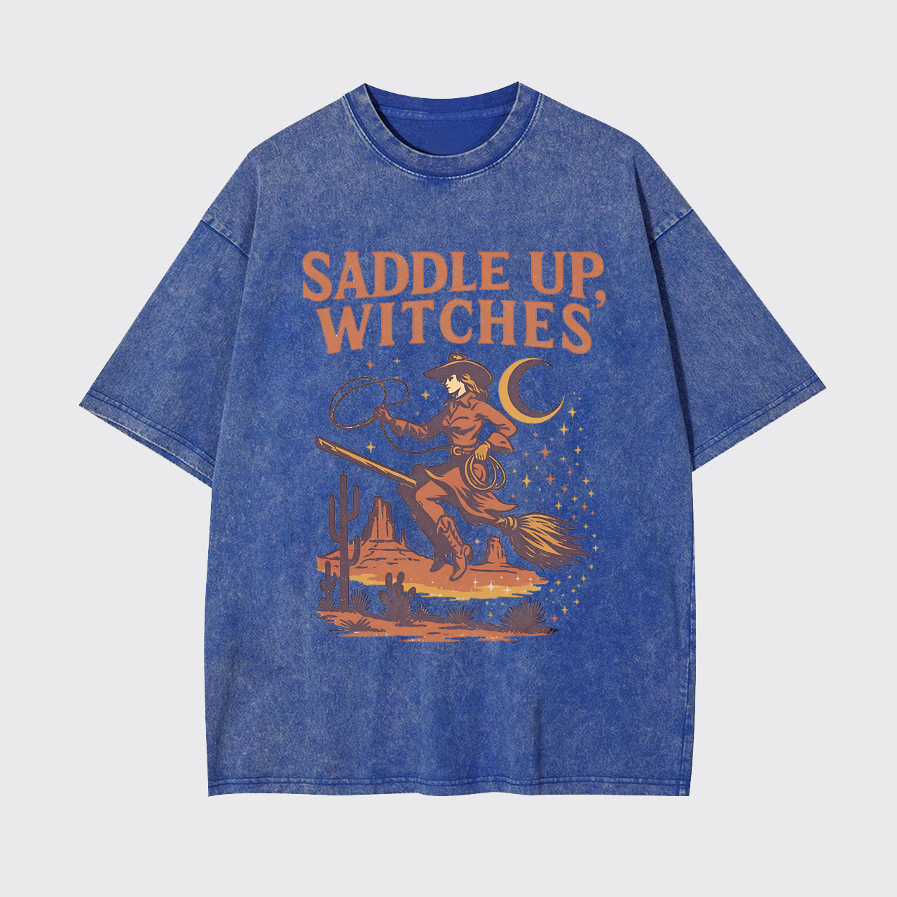 Western Witch Cowgirl Ghost Garment-dye Tees