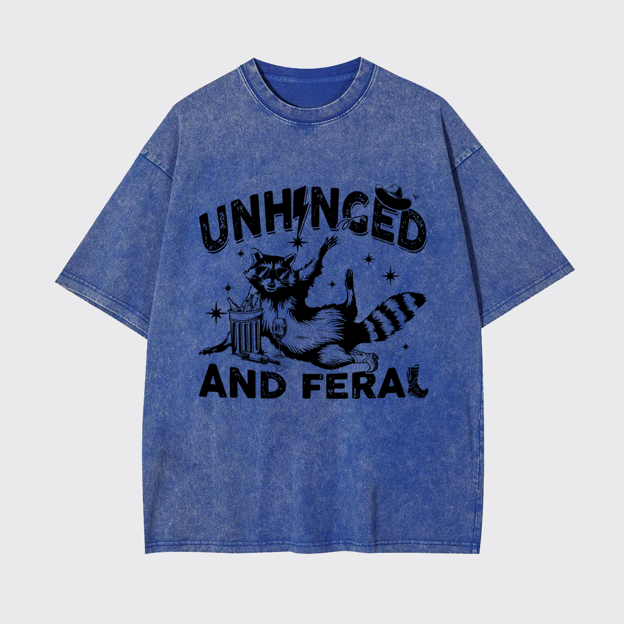 Unhinged And Feral Raccoon Garment-dye Tees