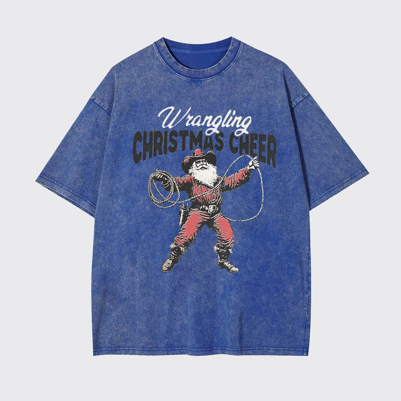 Wrangling Christmas Cheer Garment-dye Tees