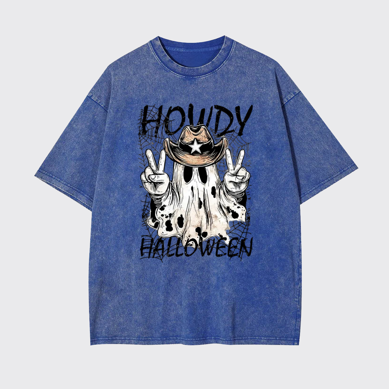 Howdy Halloween Spooky Cowboy Garment-dye Tees
