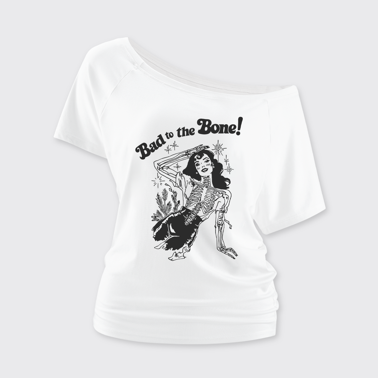 Bad To The Bone Off Shoulder Top