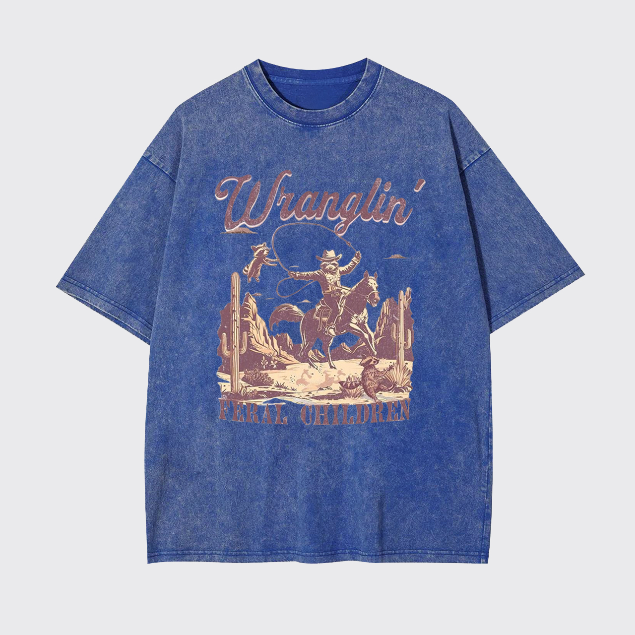 Raccoon Rodeo Western Garment-dye Tees