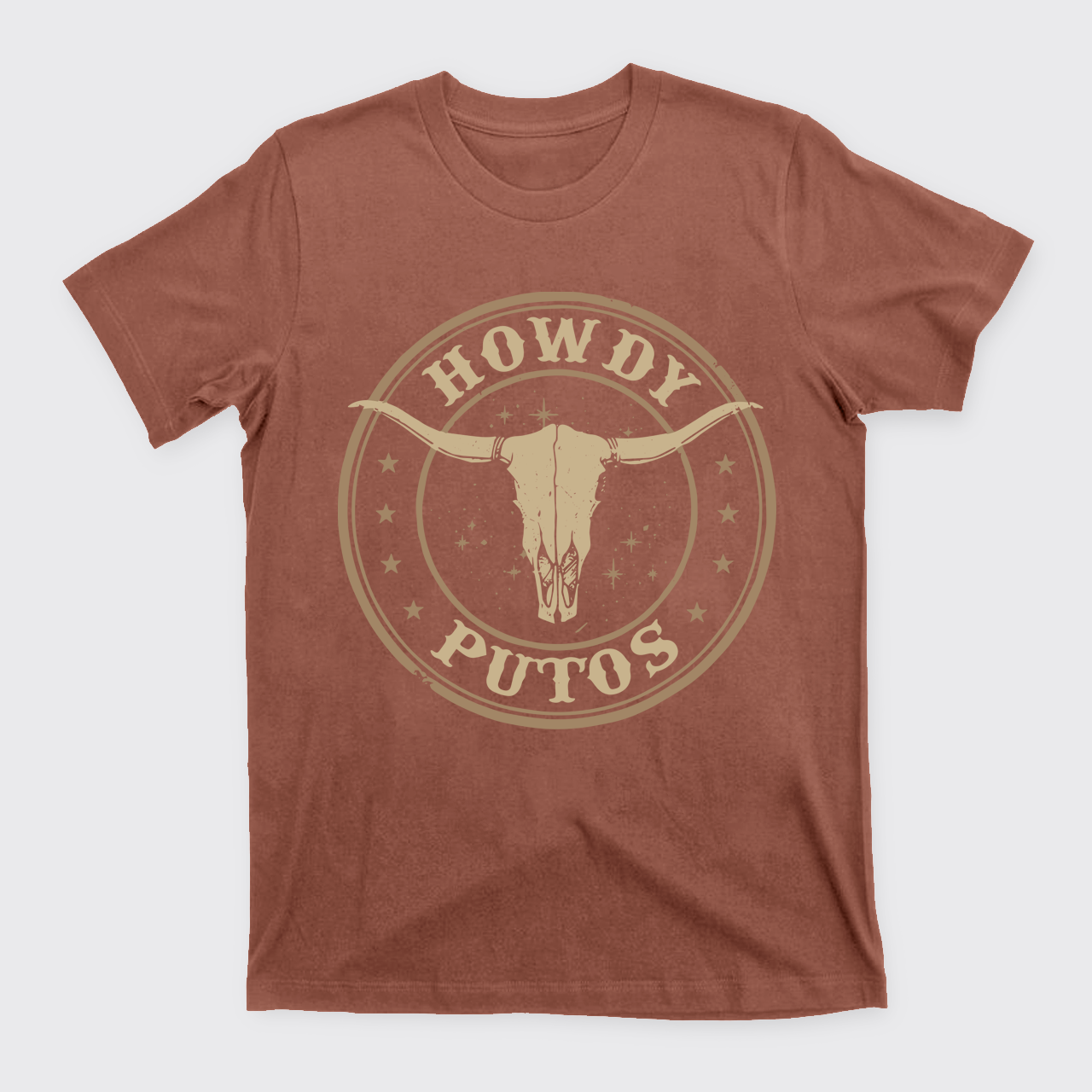 Howdy Putos Bull Skull T-Shirts