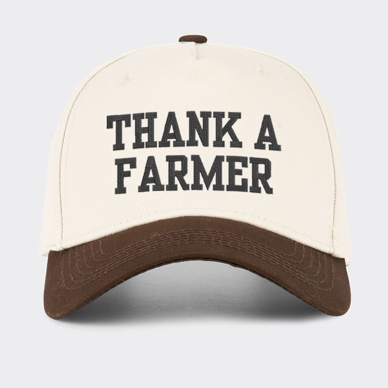 Embroidered Thank A Farmer Baseball Cap