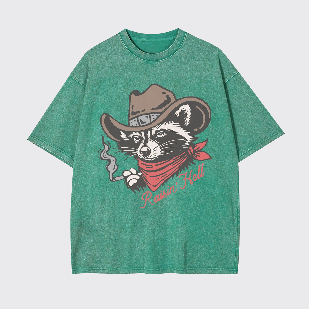 Raisin' Hell Vintage Cowboy Country Garment-dye Tees