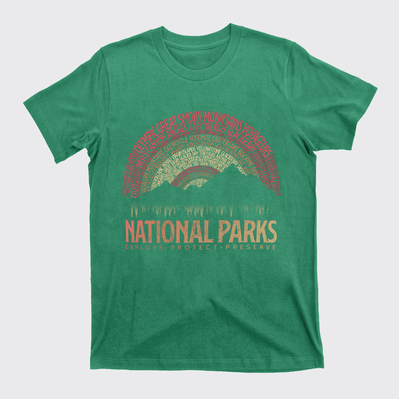Vintage National Parks Camping T-Shirts