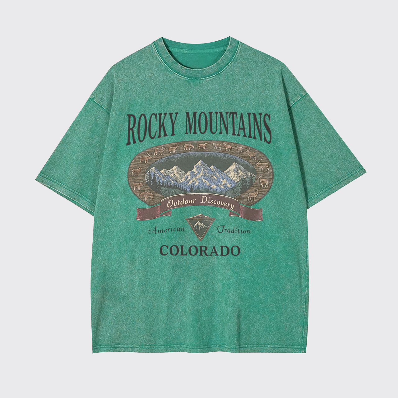 Vintage Rocky Mountains Garment-dye Tees
