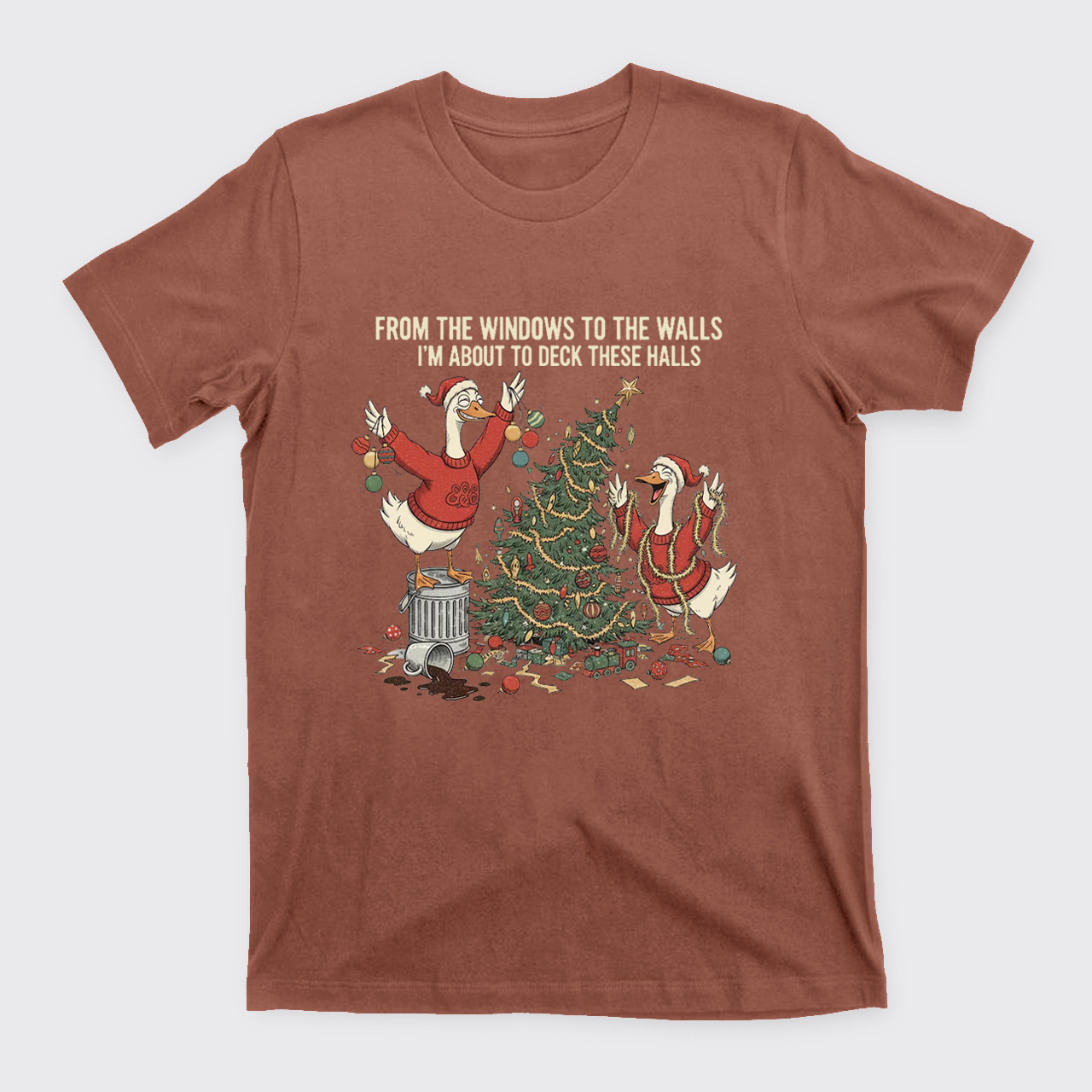 Funny Christmas Goose T-Shirts