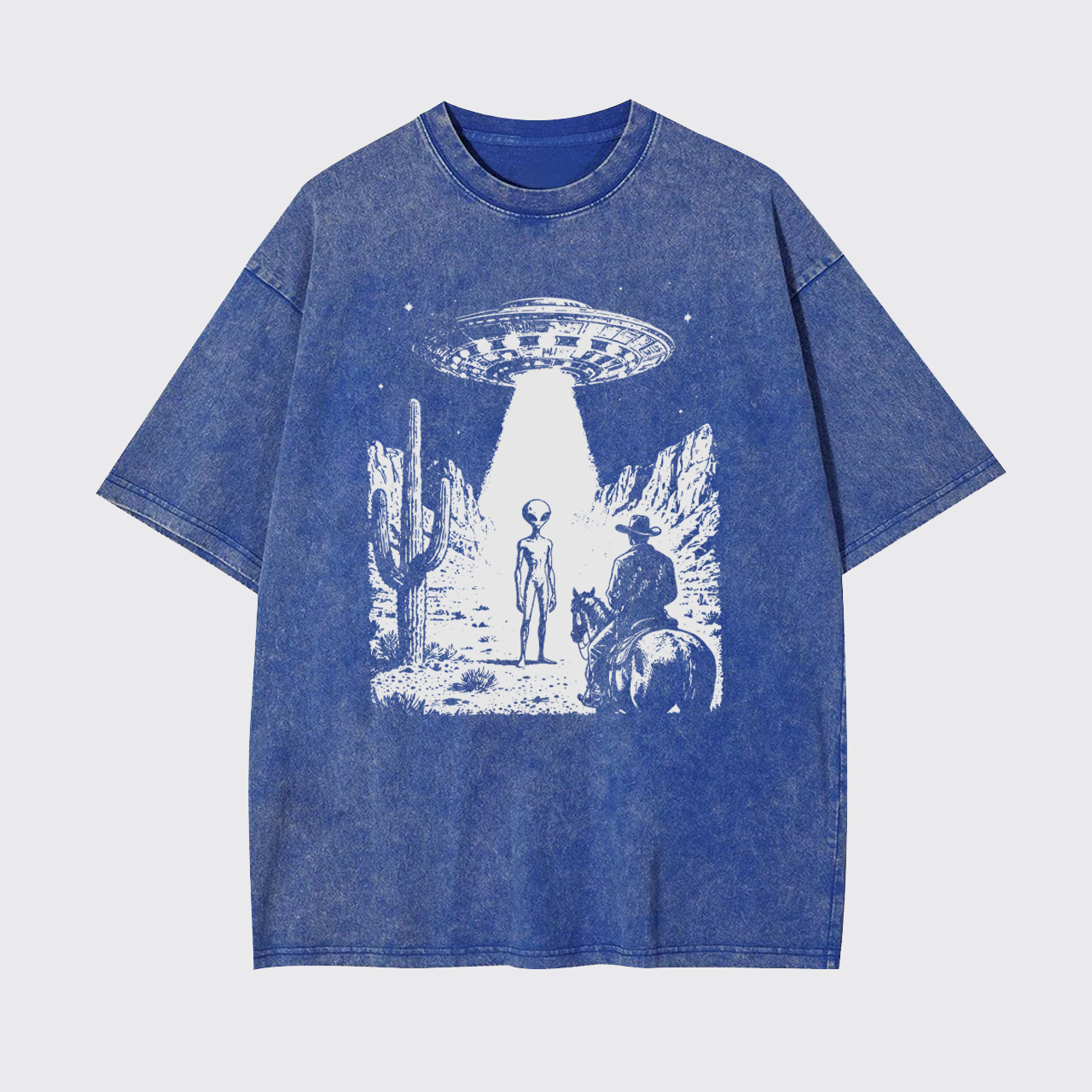 Alien Cowboy UFO Garment-dye Tees