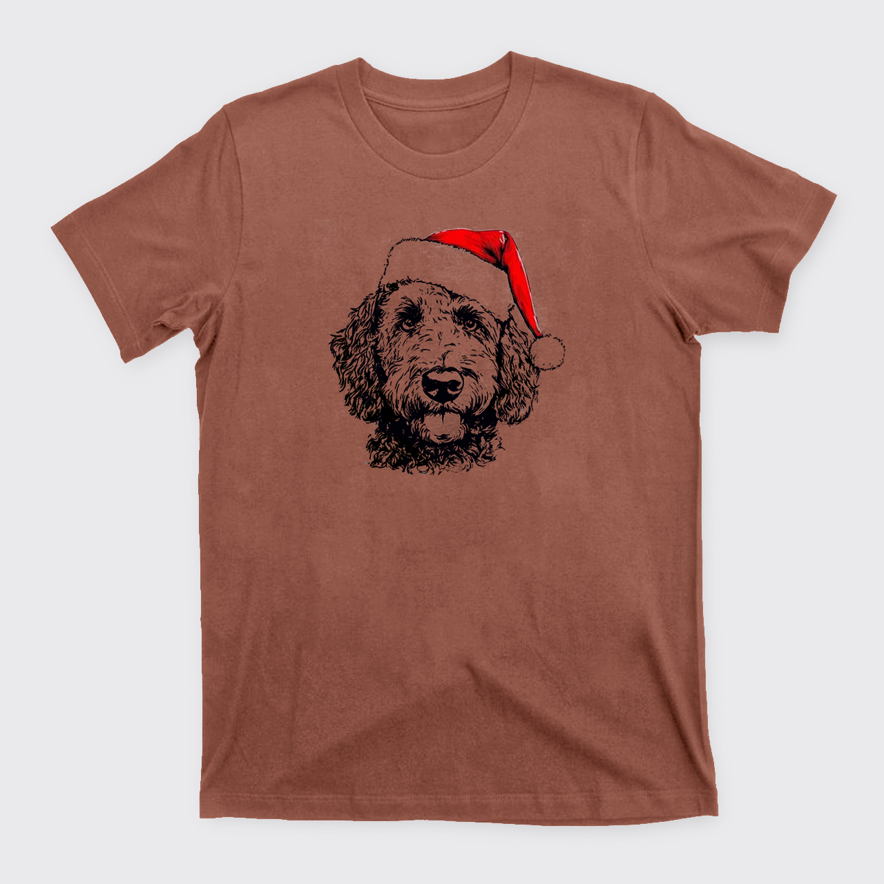 Custom Santa Paws Dog Breed T-Shirts