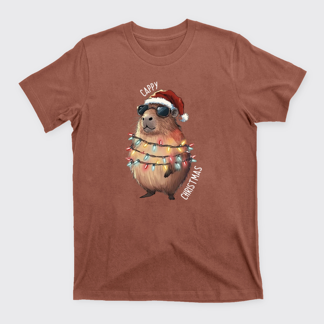 Cappy Christmas Lights T-Shirts