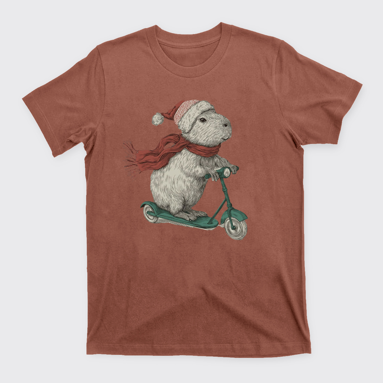 Christmas Capybara Funny Holiday T-Shirts