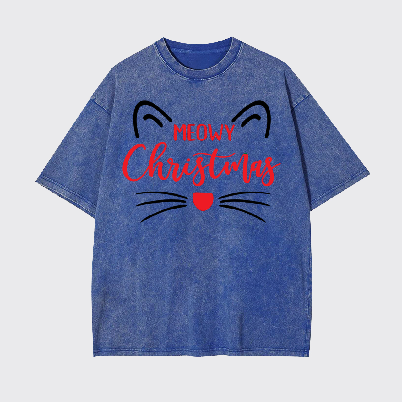 Meowy Christmas Garment-dye Tees