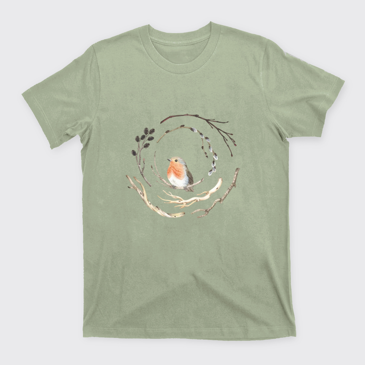 Watercolor Robin Bird T-Shirts