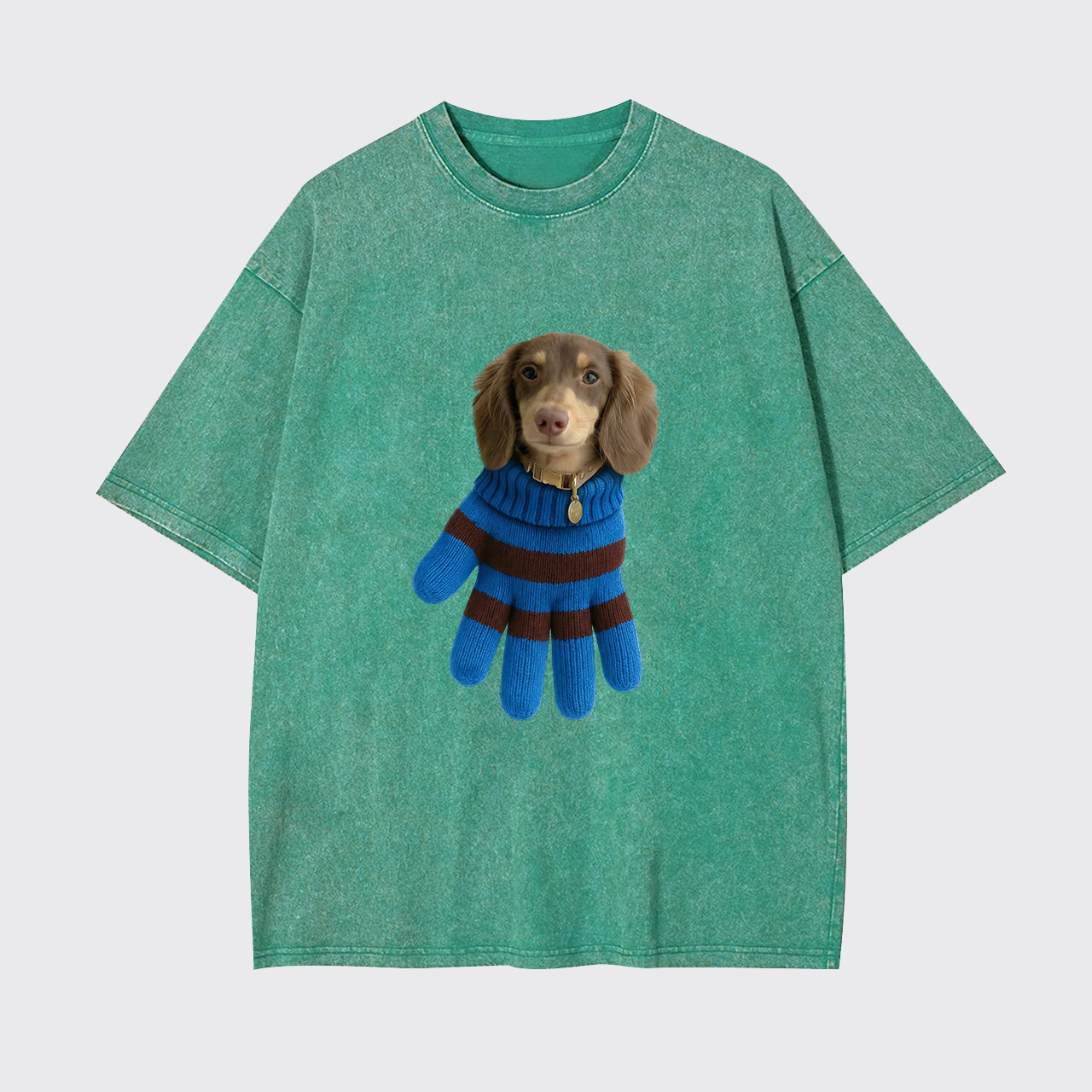 Personalized Pet in a Glove Garment-dye Tees