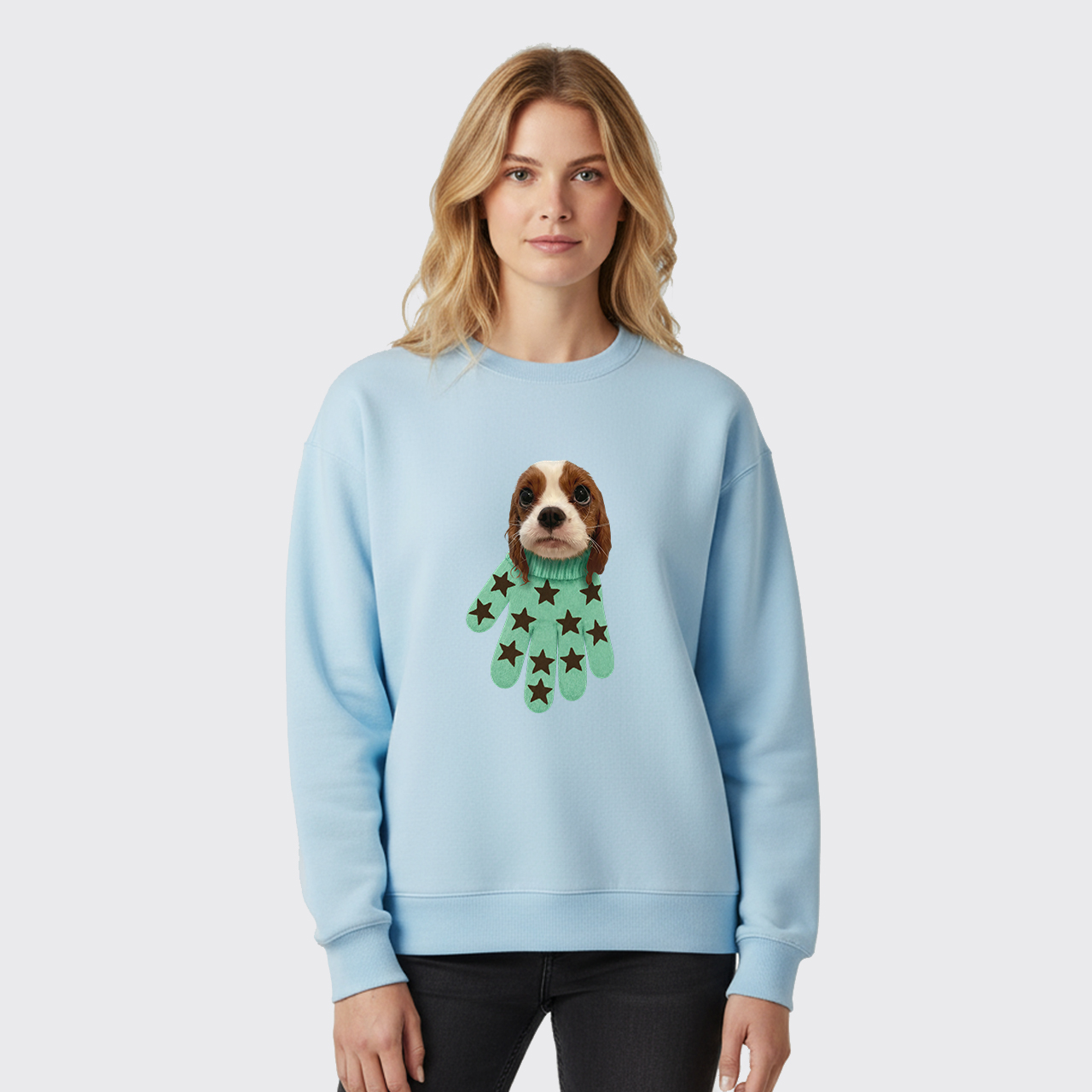 Personalized Pet in a Glove Fleece Sweatshirt