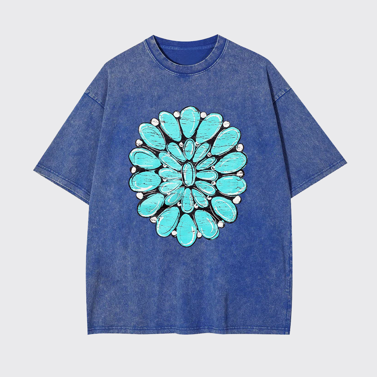 Turquoise Stone Country Music Garment-dye Tees