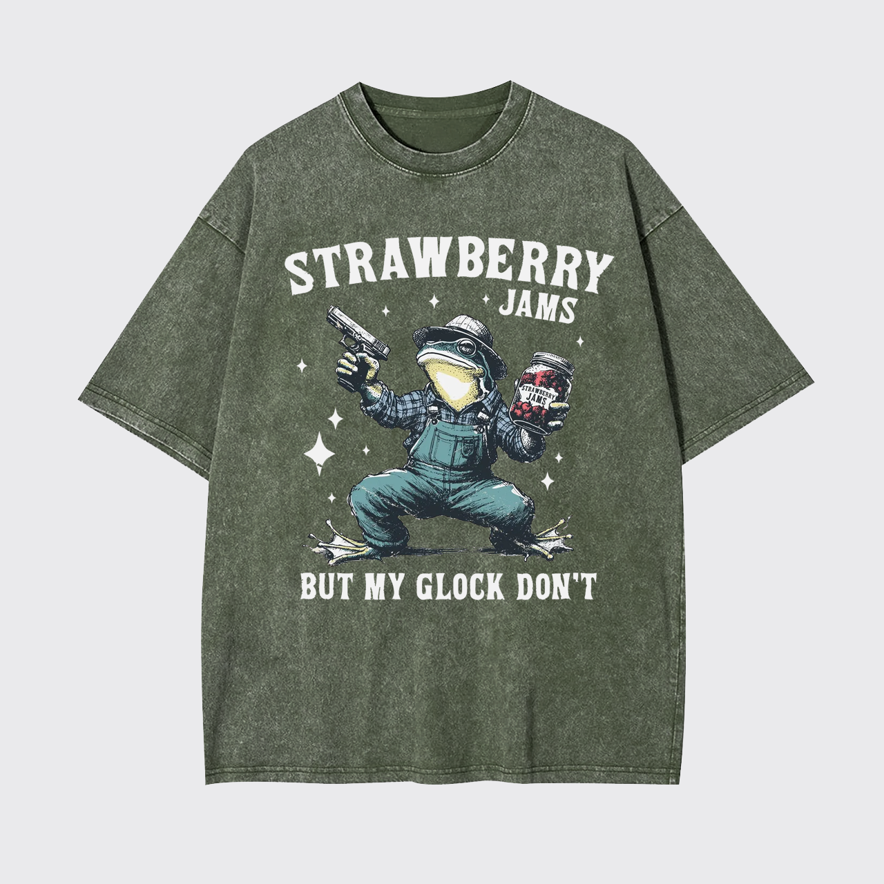 Sarcastic Strawberry Jams Garment-dye Tees