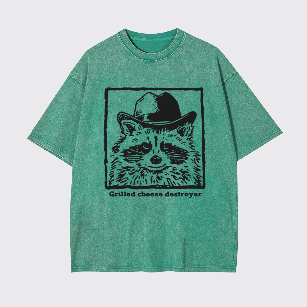 Funny Grilled Cheese Destroyer Garment-dye Tees