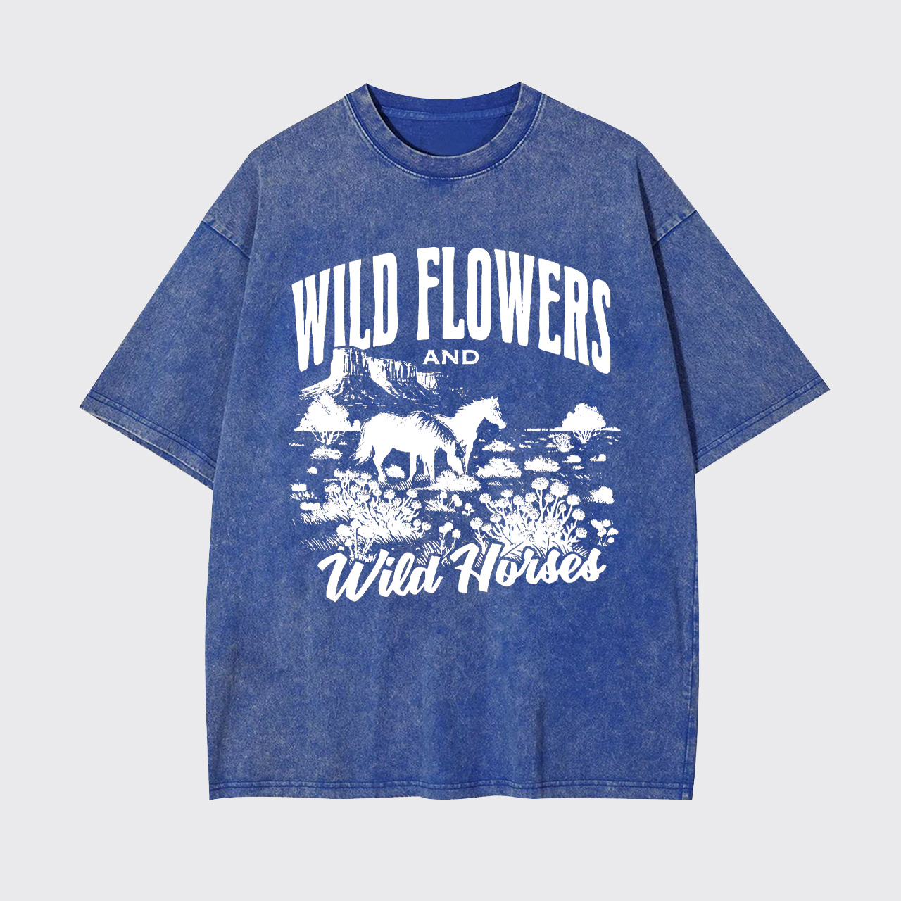 Western Wild Horses Garment-dye Tees