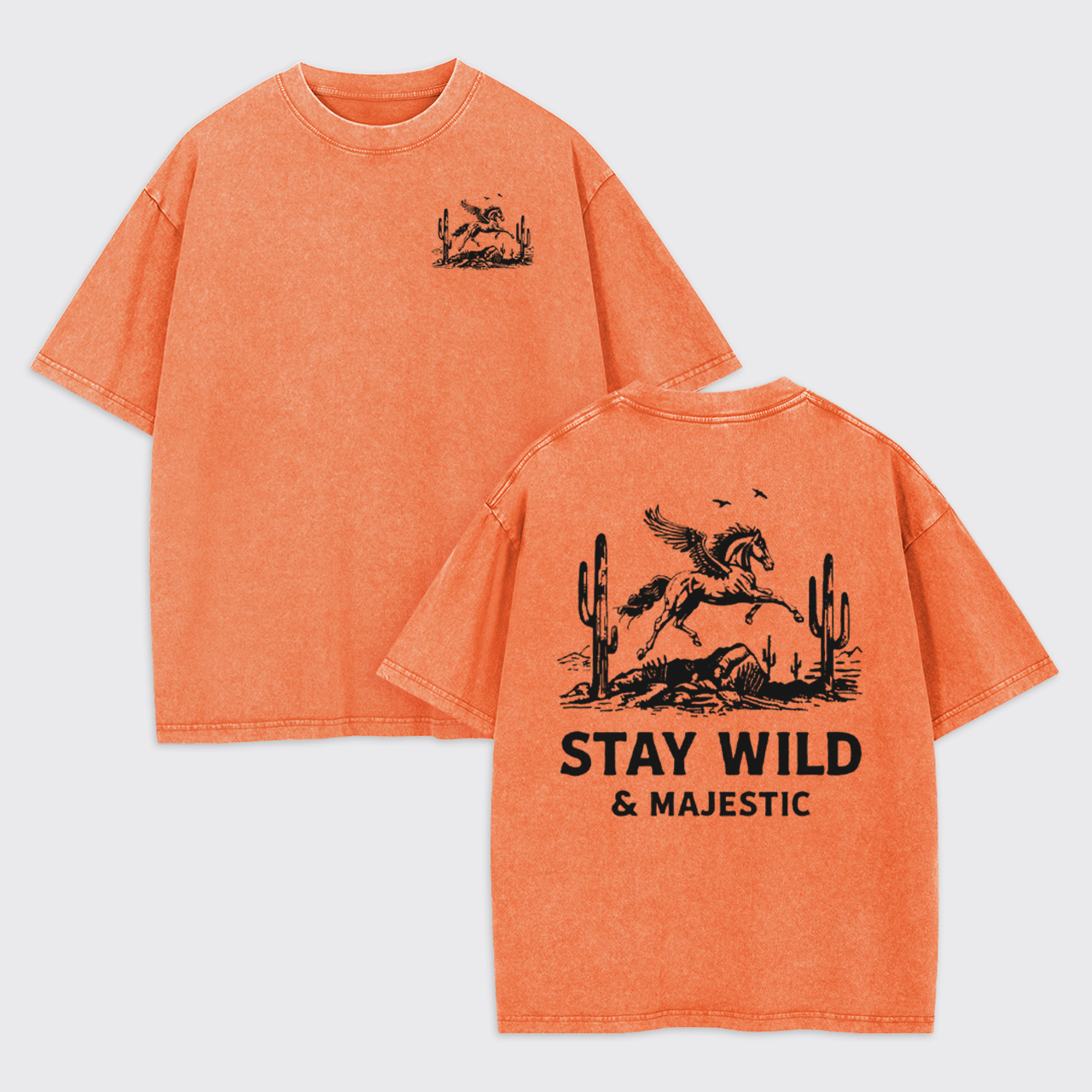 Vintage Stay Wild Majestic Desert Garment-dye Tees