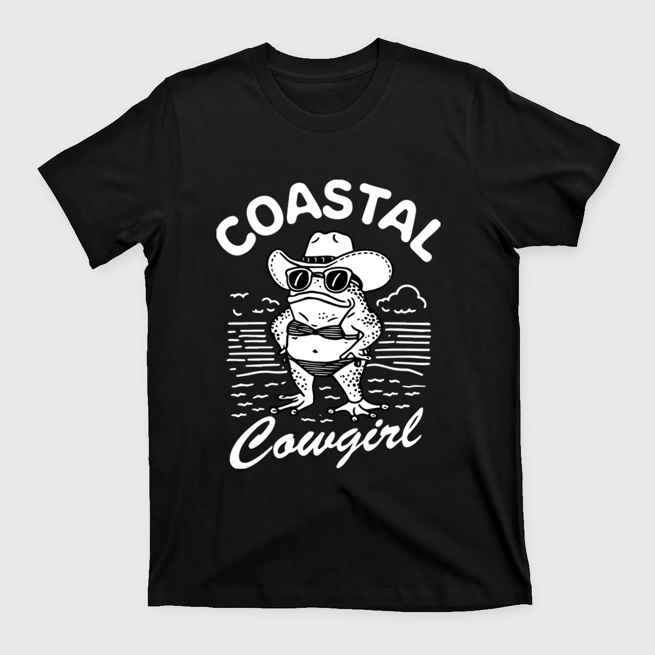 Funny Frog-Coastal Cowgirl T-Shirts