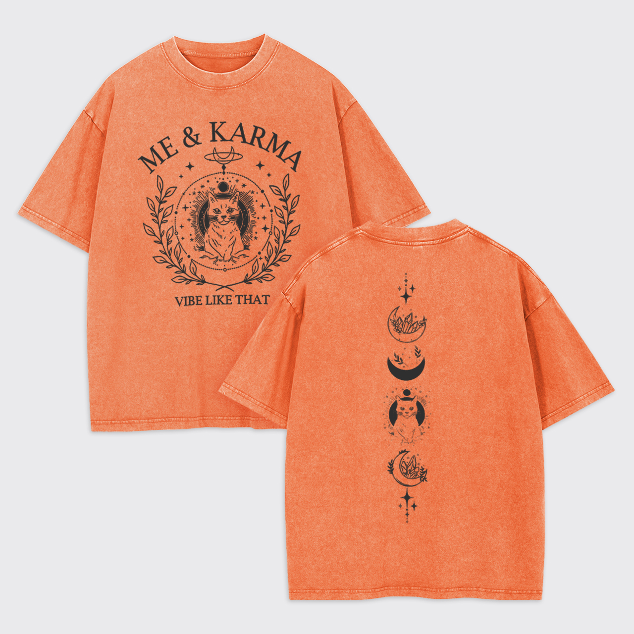 Music Black Cat Garment-dye Tees