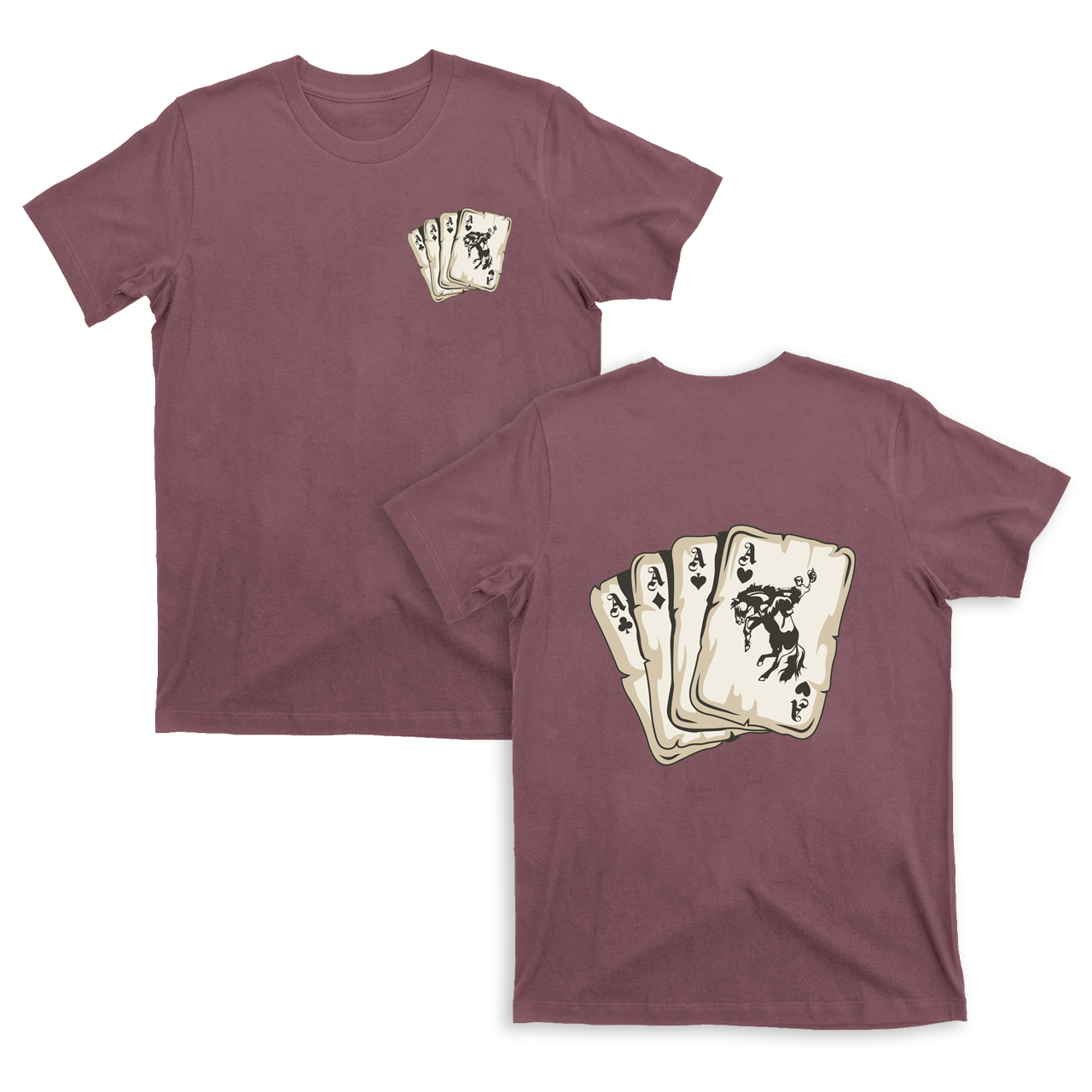 Cowboy Playing Cards  T-Shirts