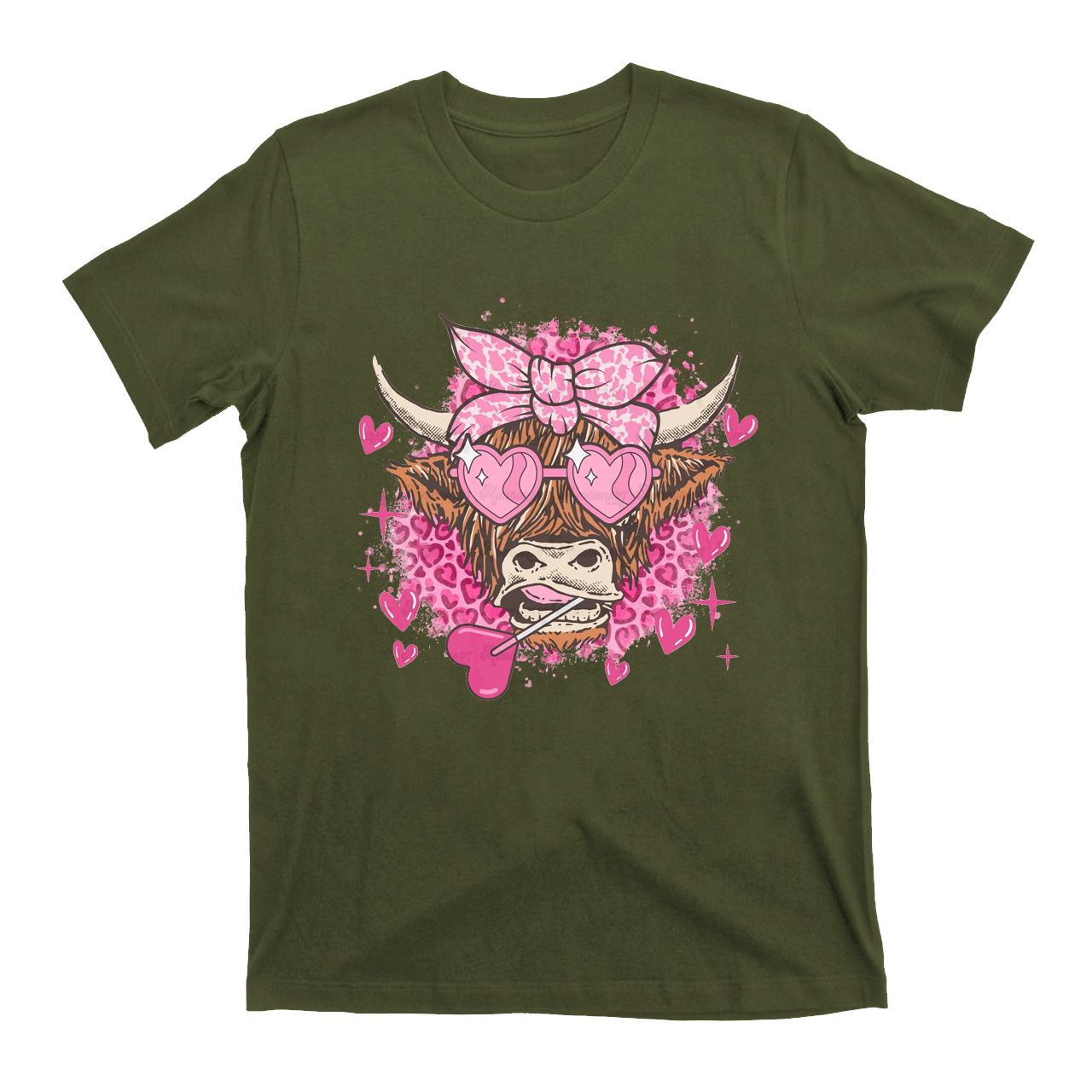 Heifer Eating a Lollipop Valentine T-Shirts