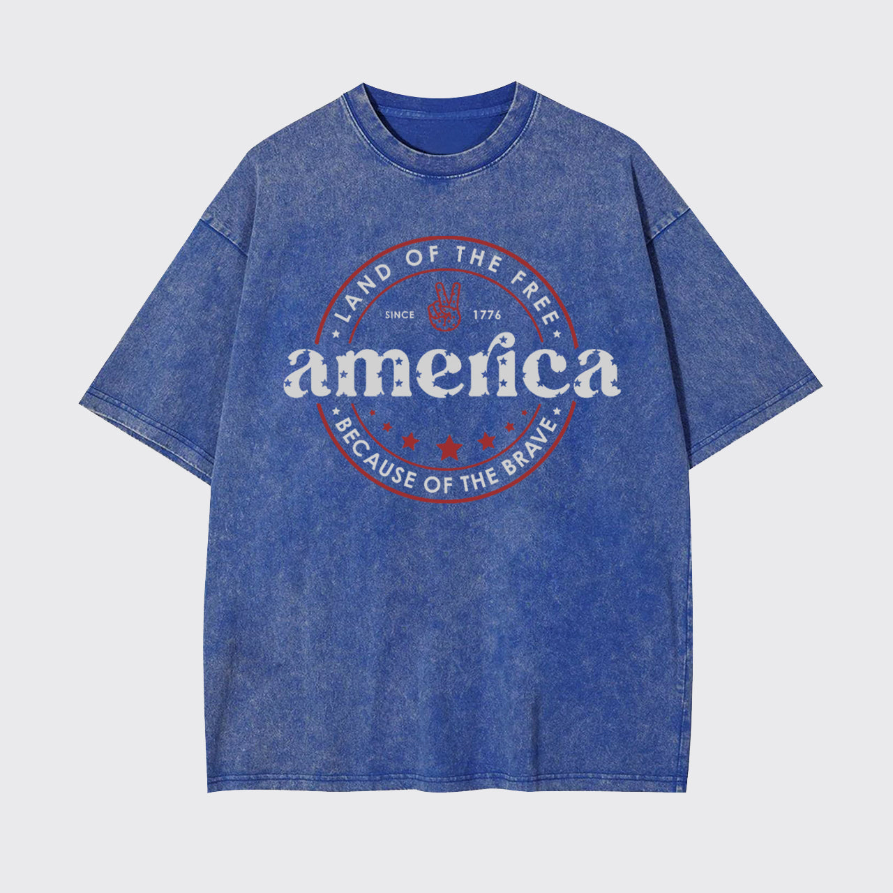 America Land Of The Free Garment-dye Tees