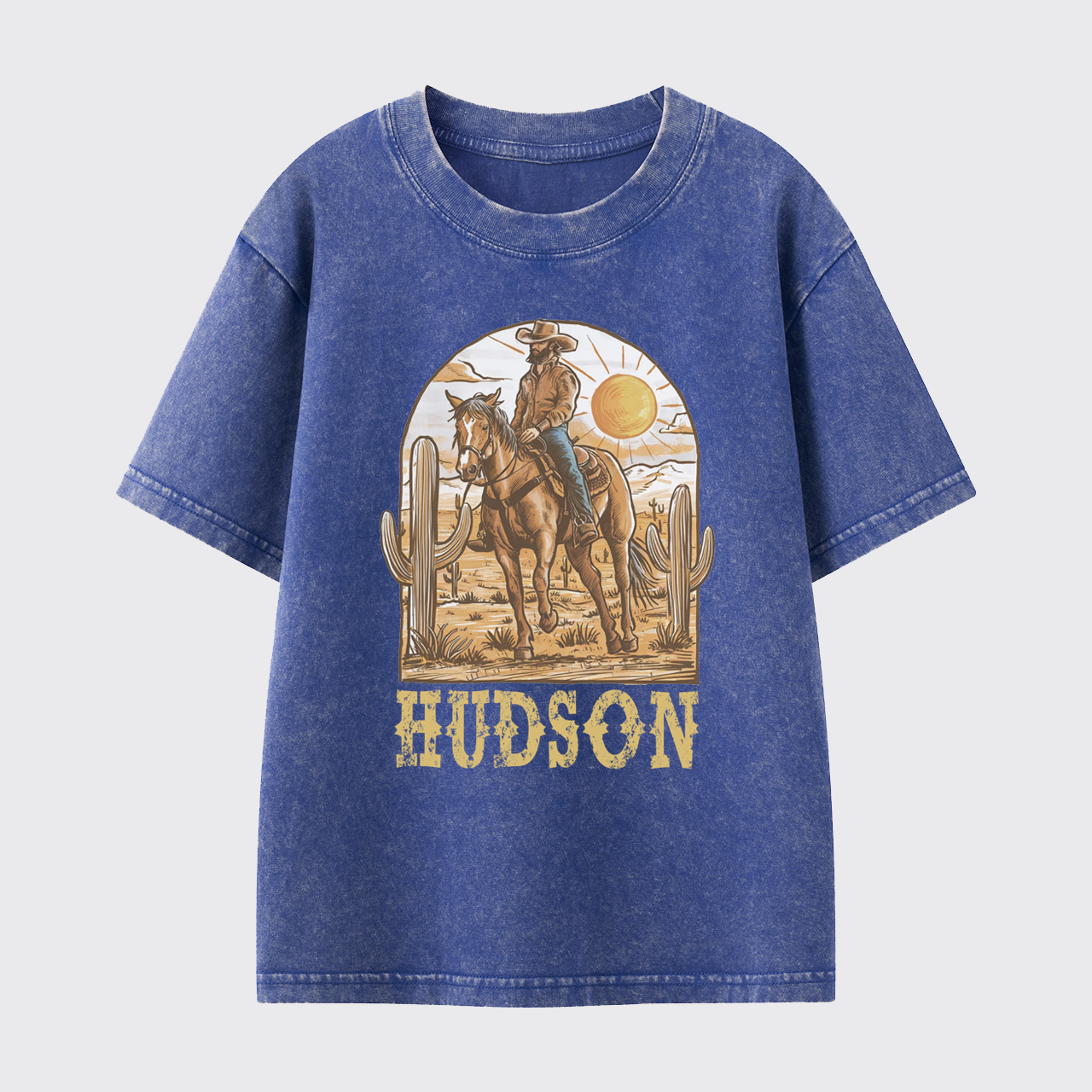 Personalized Cowboy Desert Washed Toddler T-shirt