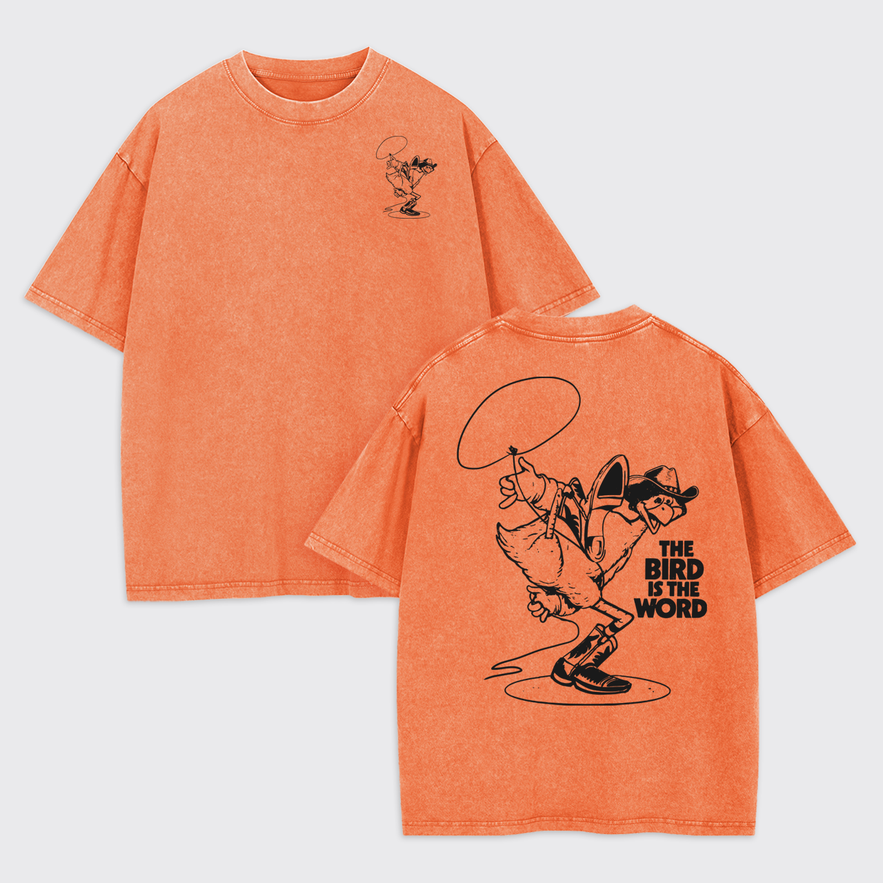 The Bird's Western Groove Garment-dye Tees