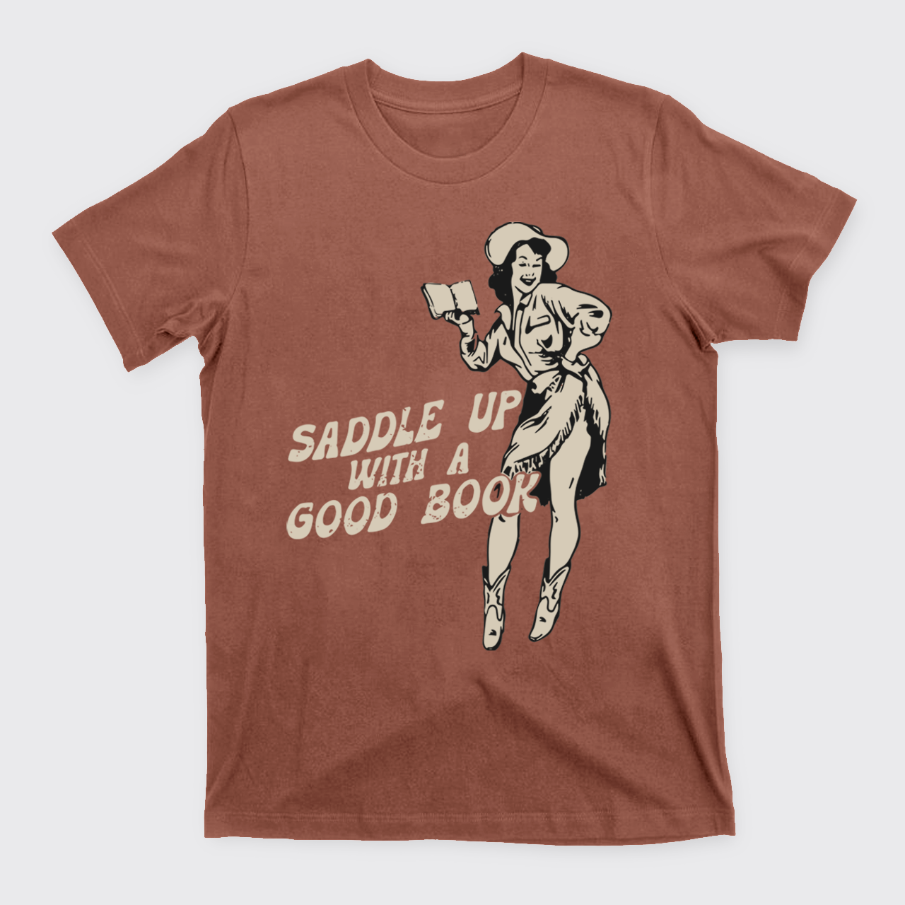Retro Western Country Bookish Cowgirl T-Shirts