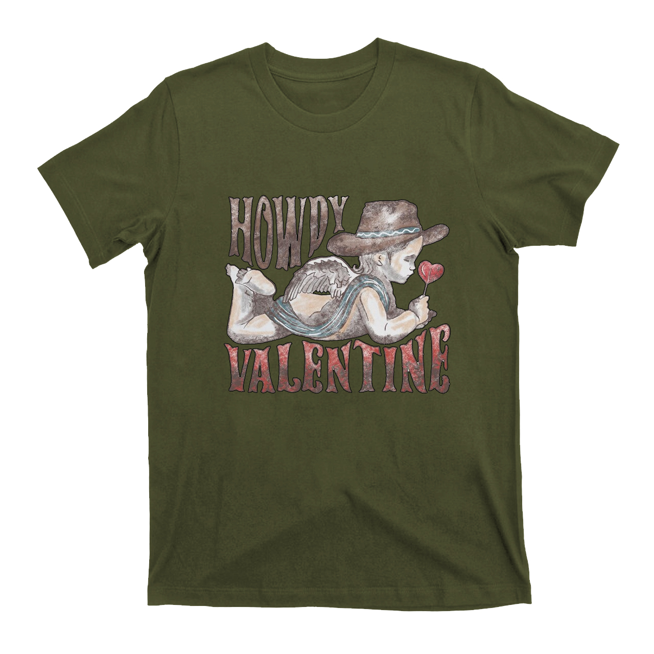 Howdy Cupid Give Courage to All Love Valentine T-Shirts