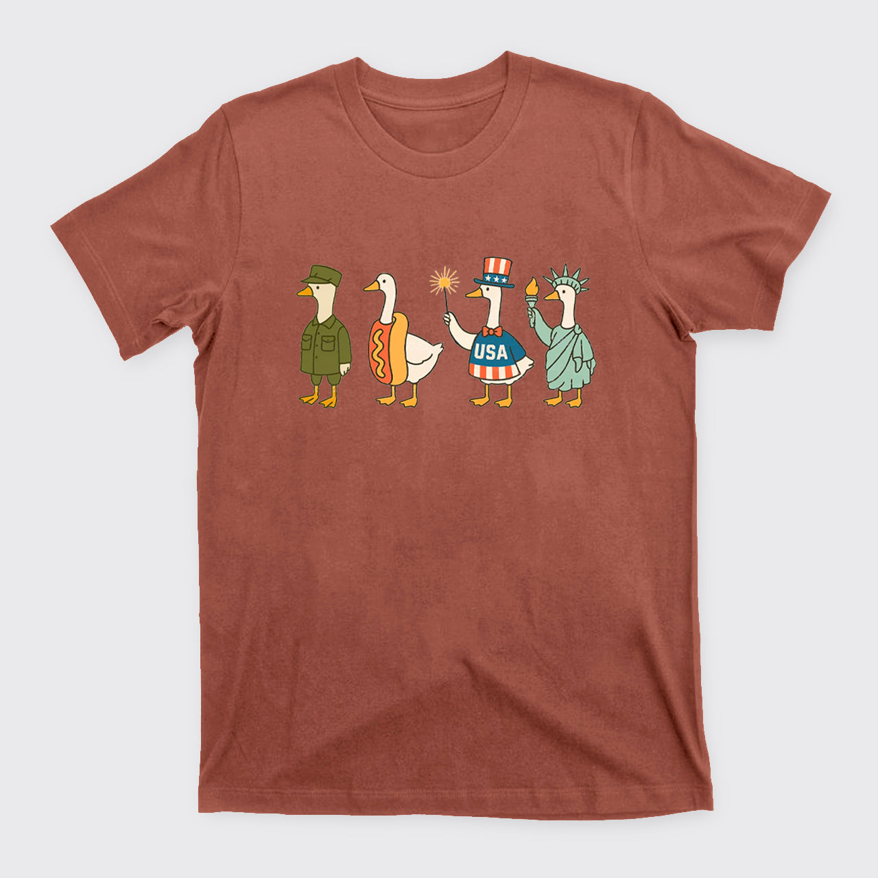 4th Of July-Patriotic Goose T-Shirts