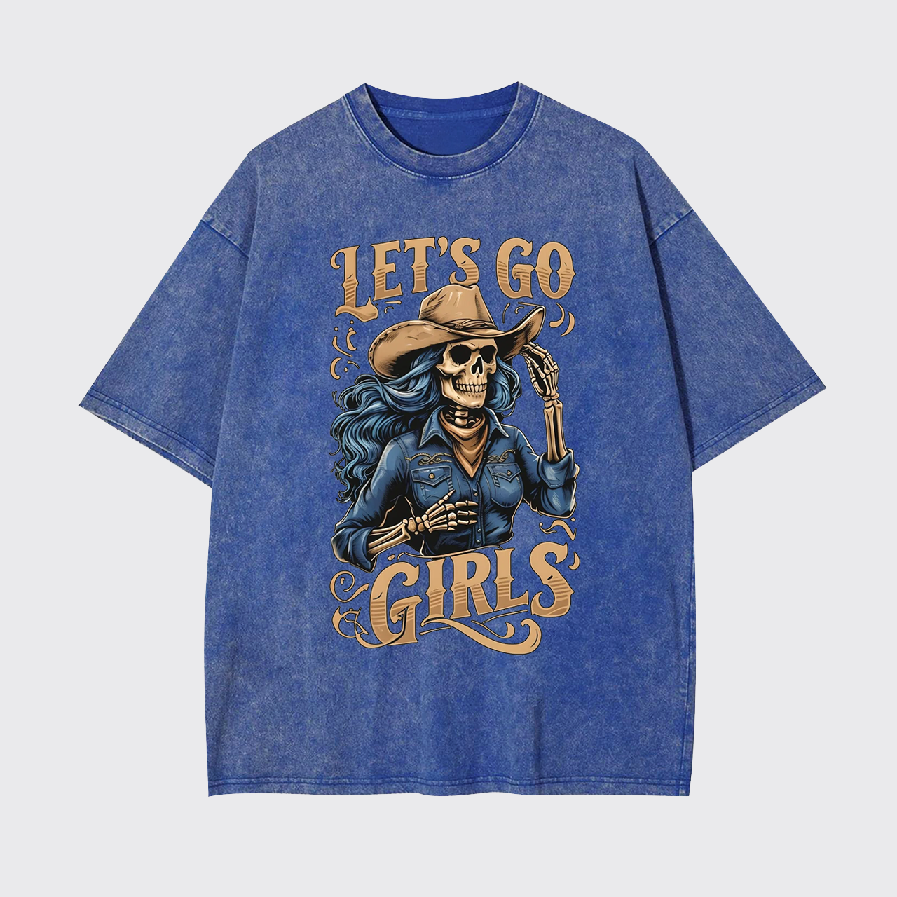 Let's Go Girls Creepy Cowgirl Garment-dye Tees