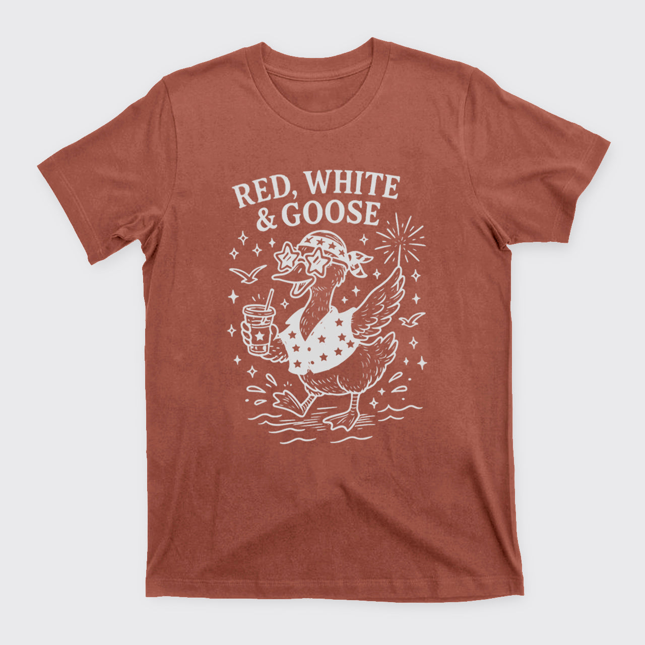 Funny Goose-Retro 4th of July T-Shirts