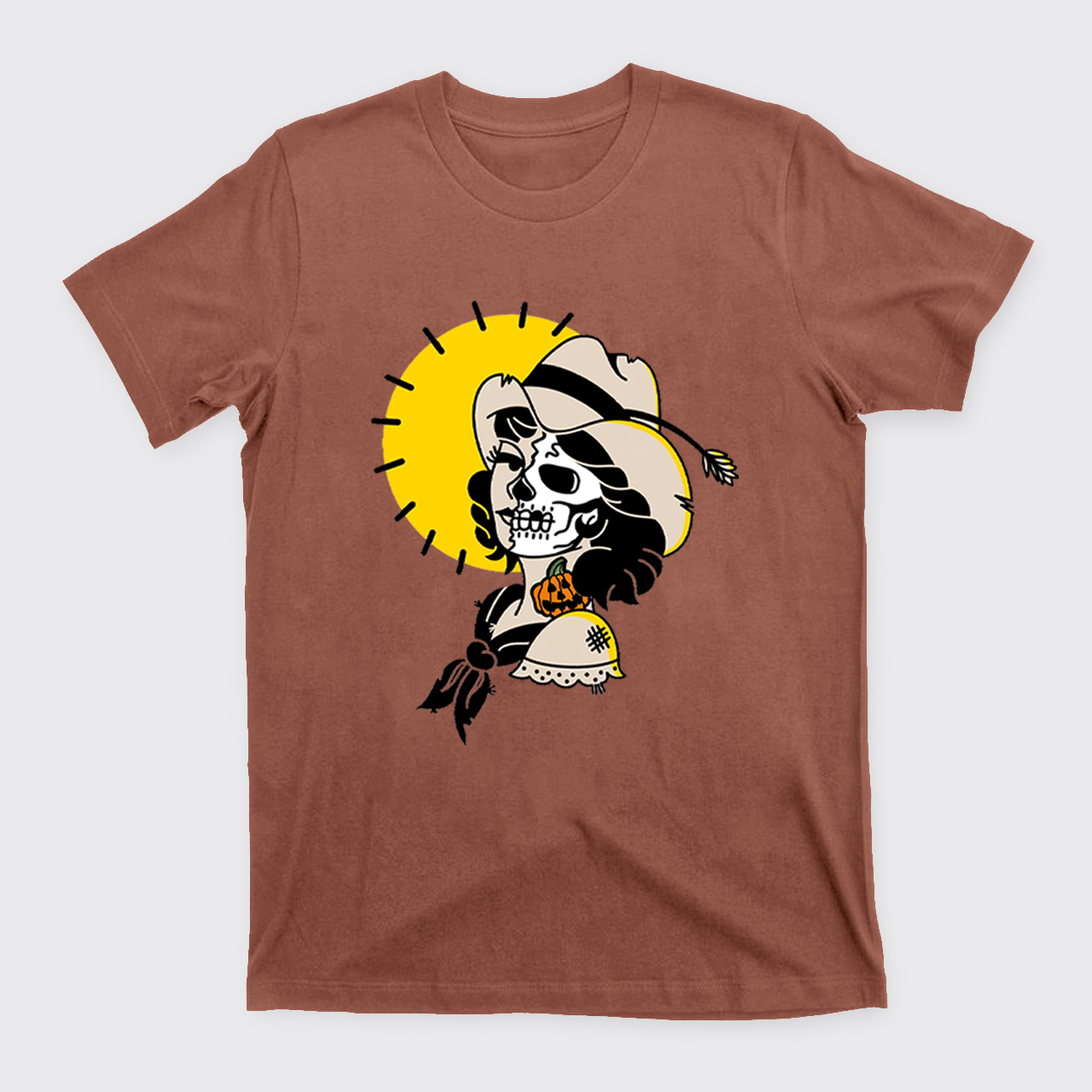 Halloween Skull Cowgirl T-Shirts