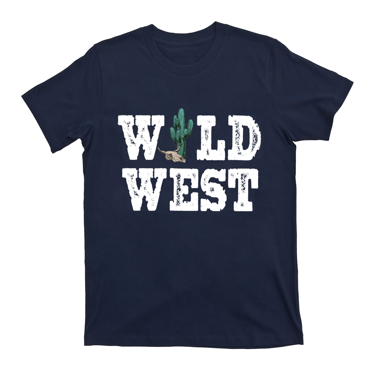 Wild West Cow Skull Cowbo T-Shirts