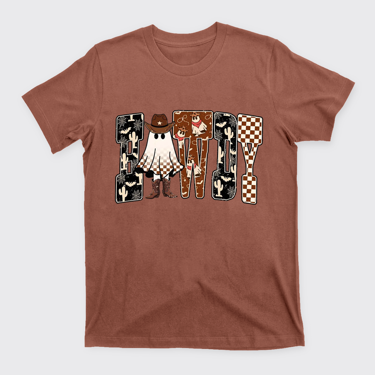 Howdy Western Halloween Ghost T-Shirts